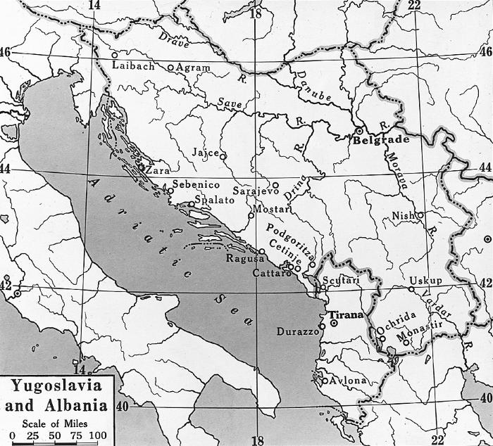 blank albania map